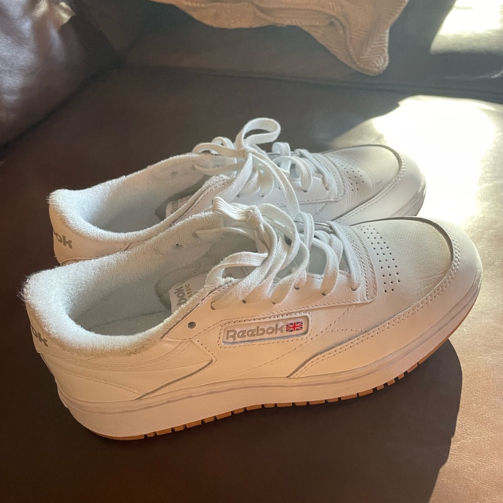 Reebok leather shoes, woman’s size 9.5.